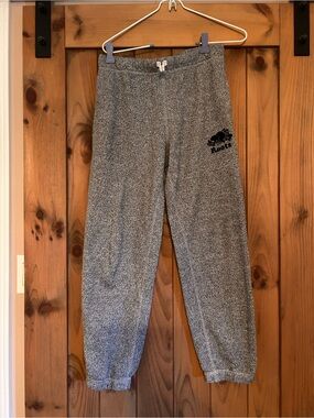 Roots Kids Gray Marled Sweatpants with Logo